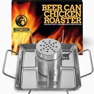 NWT Mountain Grillers Beer Can Chicken Roaster